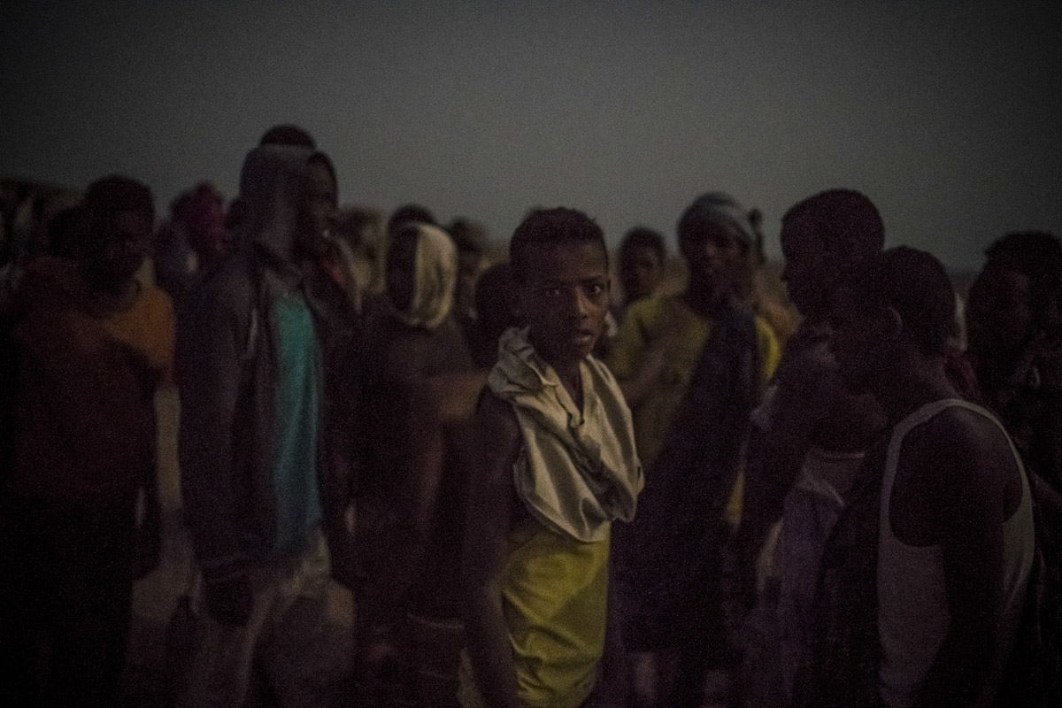 About a thousand people illegally leave Djibouti every night to Yemen from an unwatched shore north of Obock city. Oromos will navigate across the Bab El Mandeb strait (the 