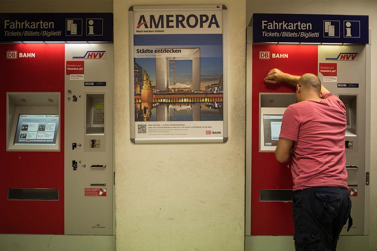 Hamburg, July 18, 2015.
Train station.